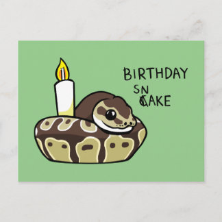 Vykort för teckning för pytonorm för boll för