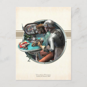 vykort för telemedicinsk illustration