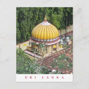 vykort för templvykort för Sri Lanka Colombo