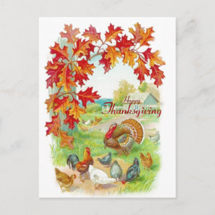 vykort för thanksgiving dag