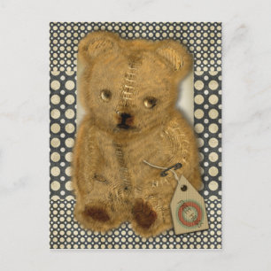 Vykort för tidigare Vintage Nalle för ledsen