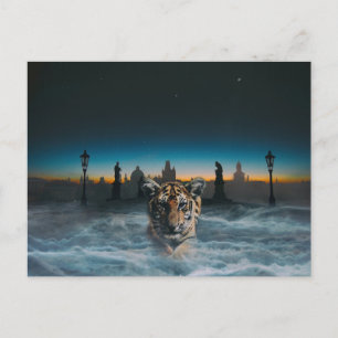 vykort för tiger-sprit