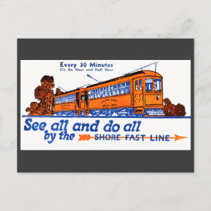 vykort för tjänsten Shore Fast Line Trolley