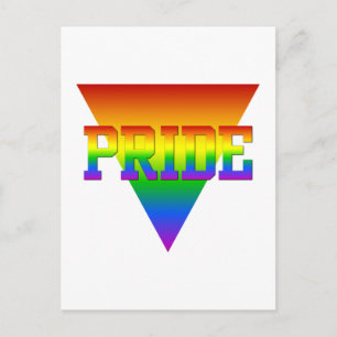 vykort för triangel i pridet, anpassa