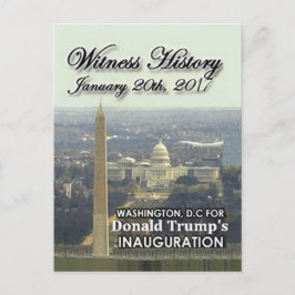 vykort för TRUMP-invigning