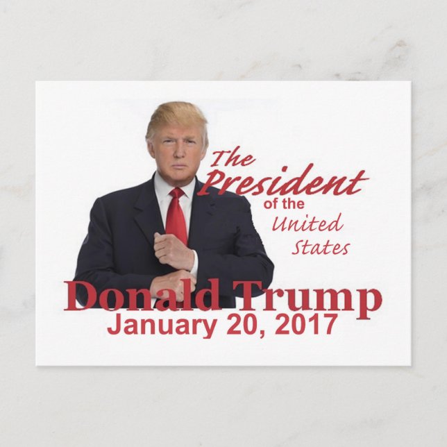 Vykort för TRUMP-invigning (Framsida)