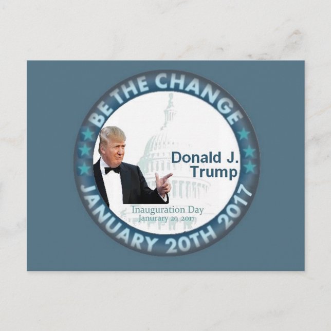 Vykort för TRUMP-invigning (Framsida)