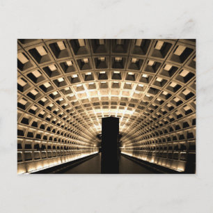 vykort för tunnelbana Station i Washington DC