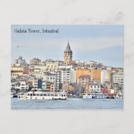 vykort för Turkiet Galata Torn Istanbul