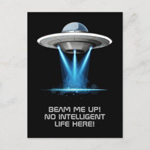 vykort för UFO-anpassningsbar för avstånd