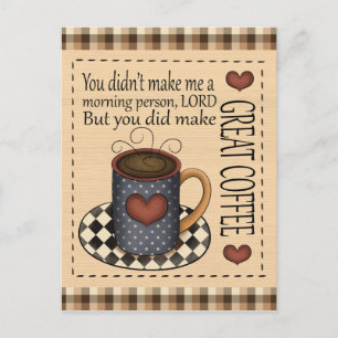 vykort för Underbar kafferoligtens tecknad