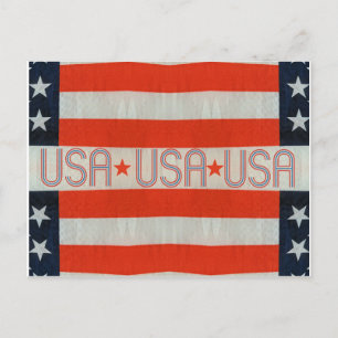 vykort för USA flagga
