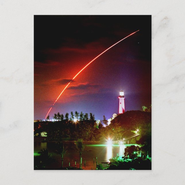 vykort för utrymmeskretsens ändpunkt (Framsida)