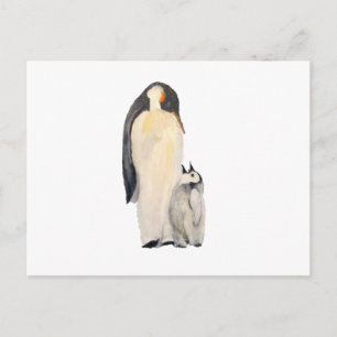 vykort för Vågrät "Far and Son Penguin"