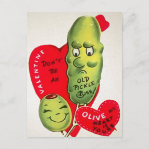 vykort för Valentineser med udda Vintagar