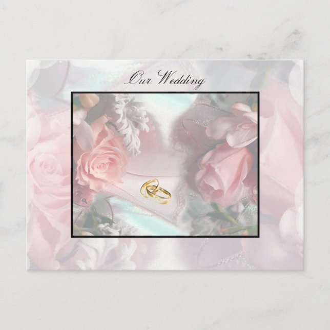 Vykort för vår bröllopsinbjudan (Framsida)