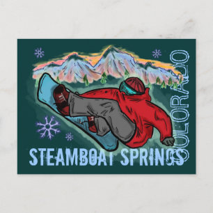 vykort för Vår Colorado snowboarder