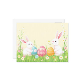 vykort för vattenfärg Påsk