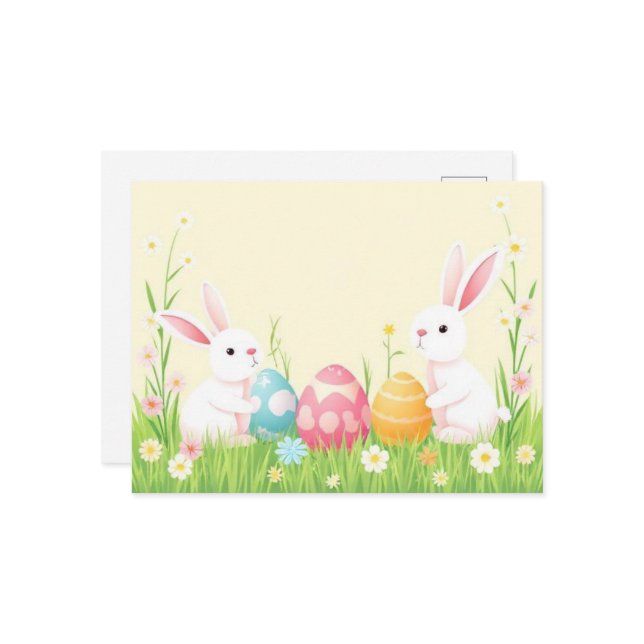 vykort för vattenfärg Påsk (Fram/Back In Situ)