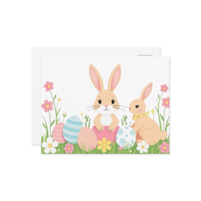 vykort för vattenfärg Påsk (Fram/Back In Situ)