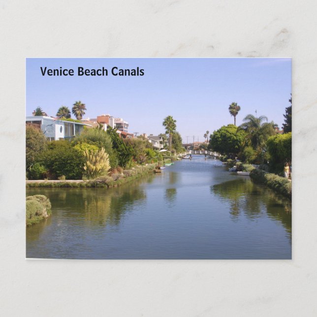 vykort för Venedig Beach-kanaler (Framsida)