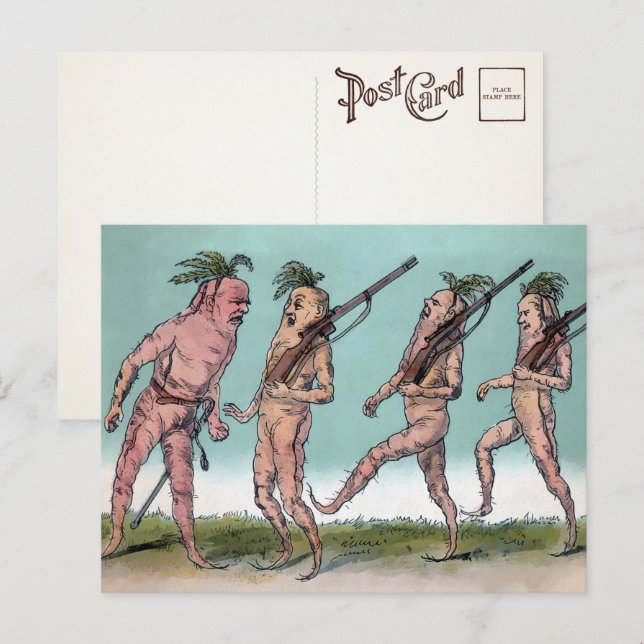 vykort för Victorian Carrot Army  (Fram/baksida)