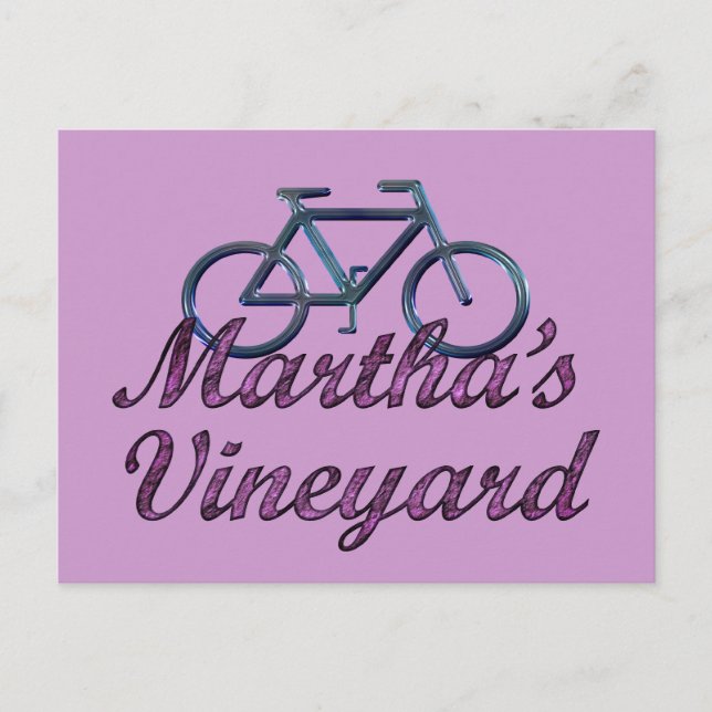 vykort för vineyard Bicycle Postcard (Framsida)