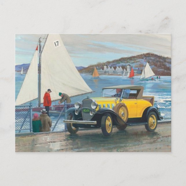 vykort för vintage (Framsida)