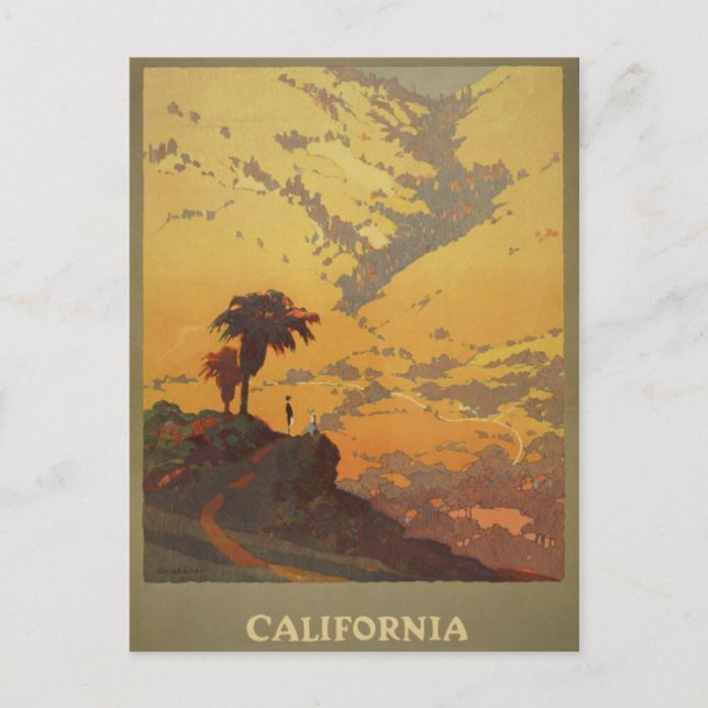 vykort för vintage (Framsida)