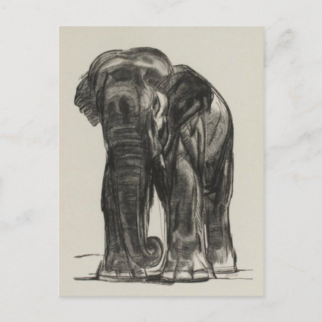 vykort för vintage (Framsida)