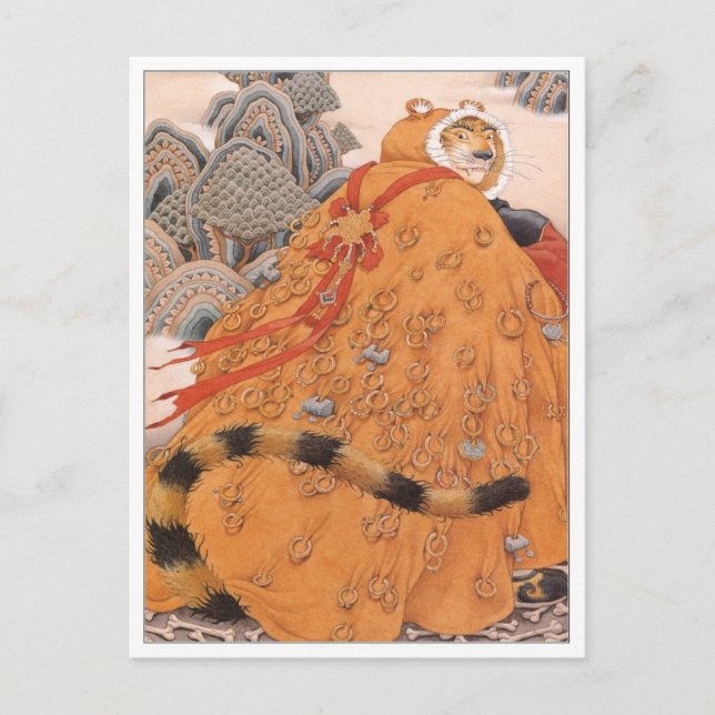 vykort för vintage (Framsida)