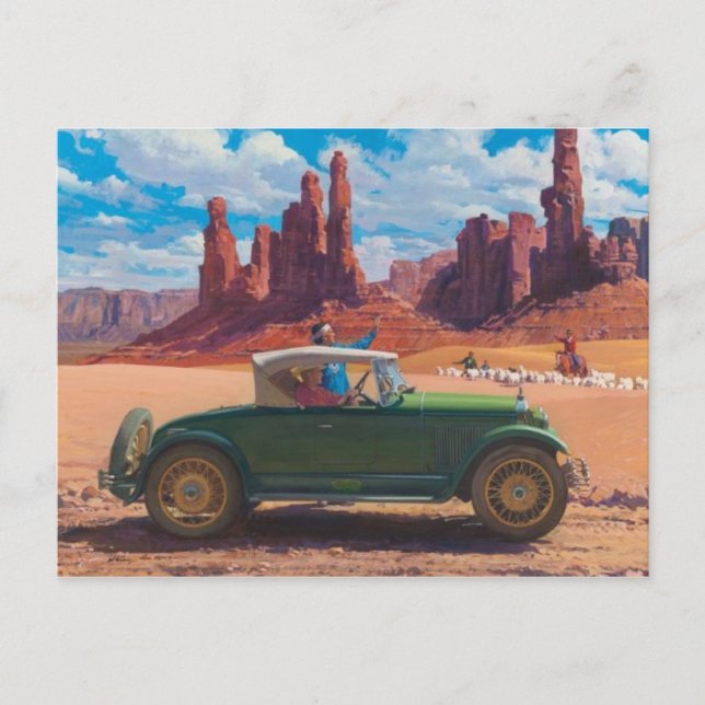 vykort för vintage (Framsida)