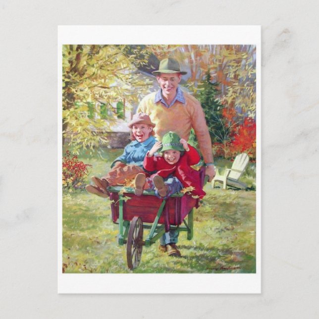 vykort för vintage (Framsida)