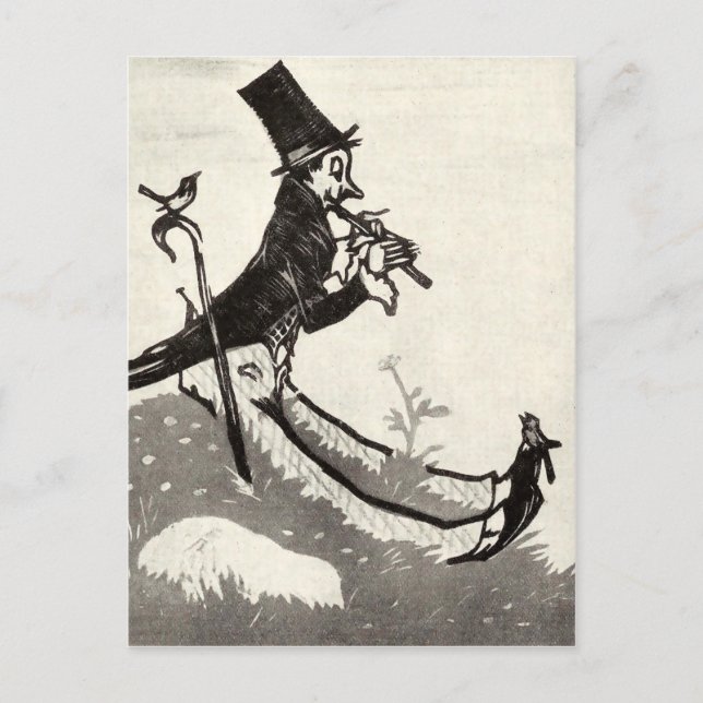 vykort för vintage (Framsida)