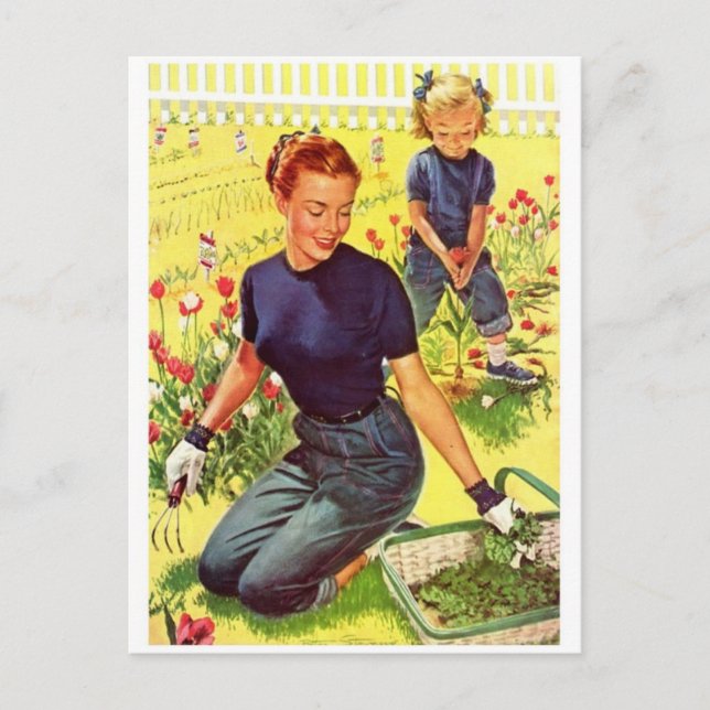 vykort för vintage (Framsida)