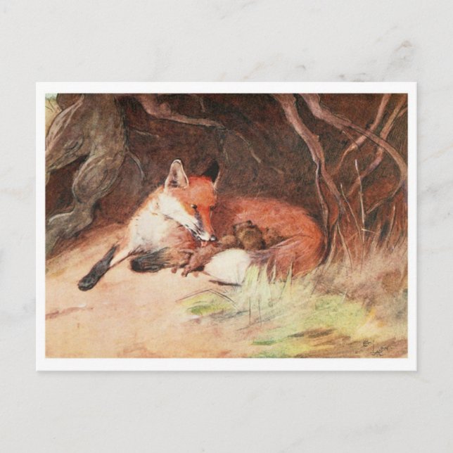 vykort för vintage (Framsida)