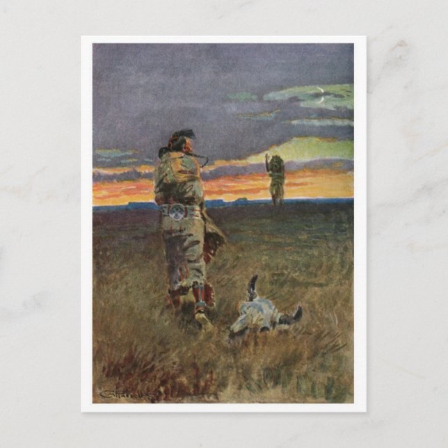 vykort för vintage (Framsida)