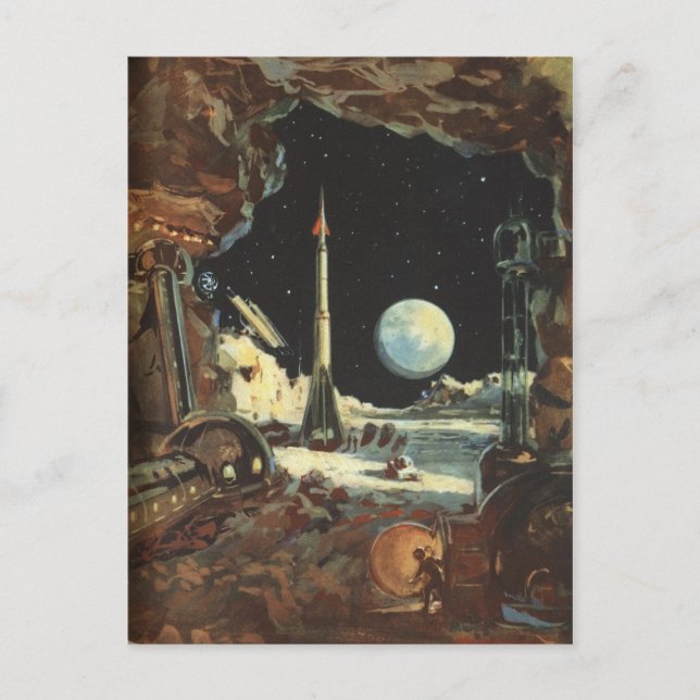 vykort för vintage (Framsida)