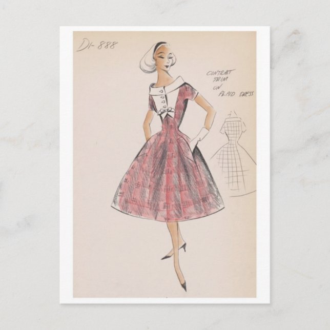 vykort för vintage (Framsida)