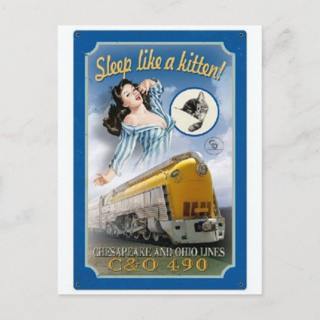 vykort för vintage (Framsida)