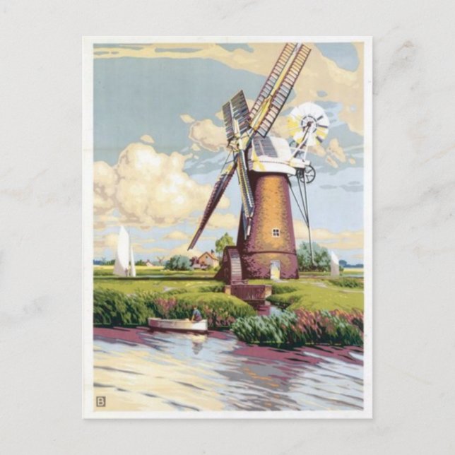 vykort för vintage (Framsida)