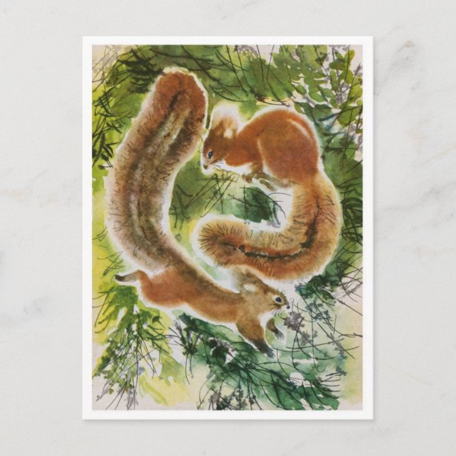 vykort för vintage (Framsida)