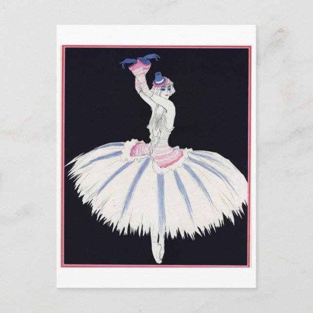 vykort för vintage (Framsida)