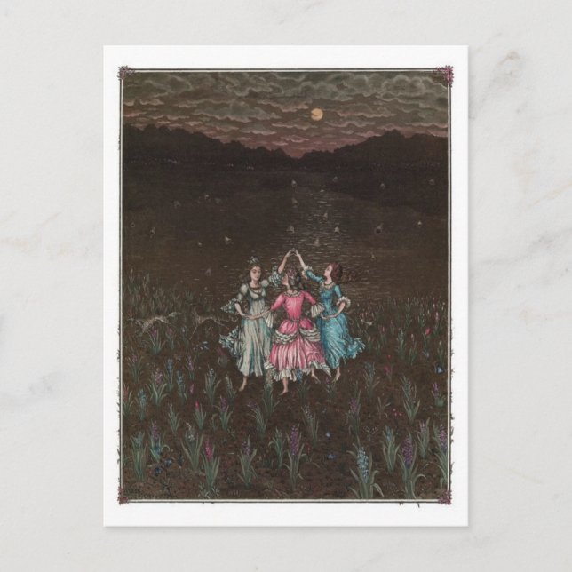 vykort för vintage (Framsida)