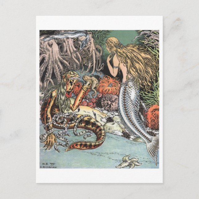 vykort för vintage (Framsida)