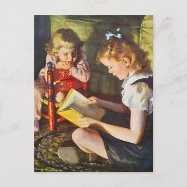 vykort för vintage (Framsida)