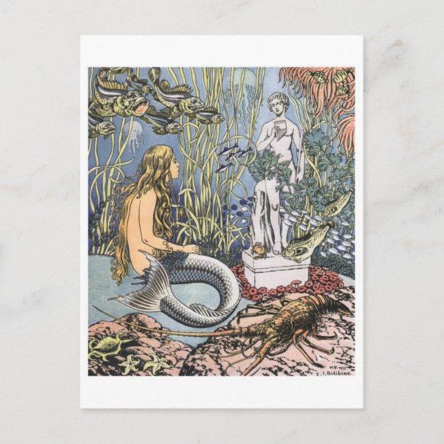 vykort för vintage (Framsida)