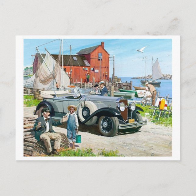 vykort för vintage (Framsida)