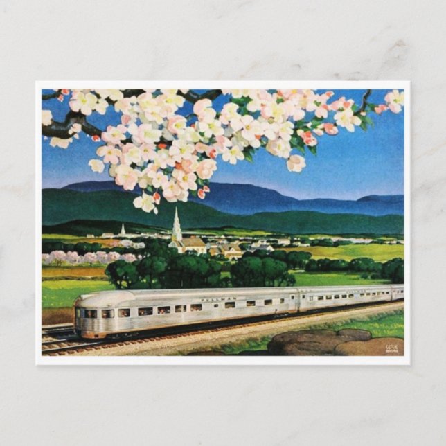 vykort för vintage (Framsida)