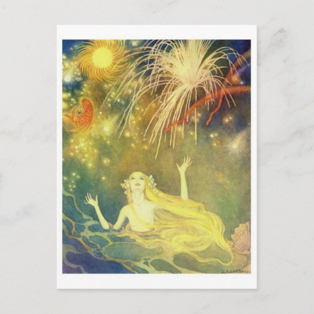 vykort för vintage (Framsida)